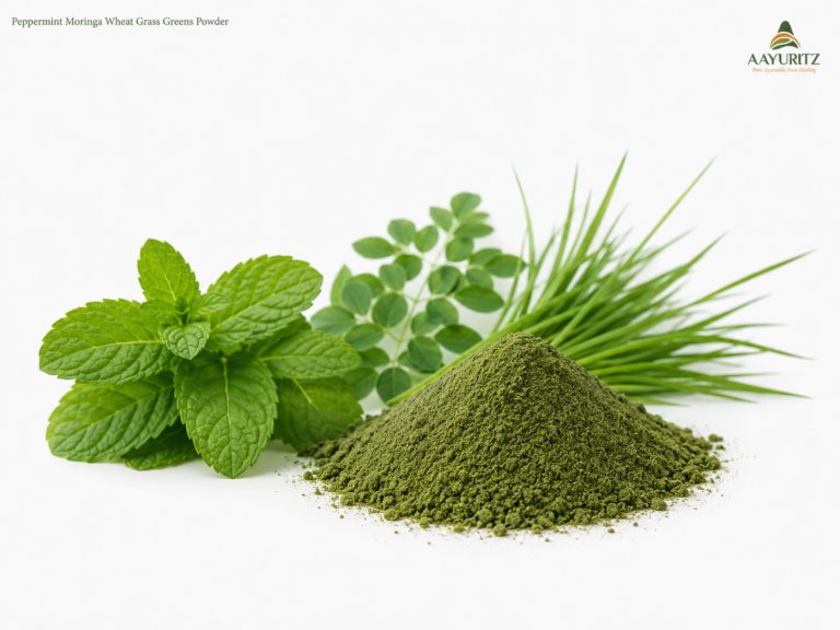 Peppermint Moringa Wheat Grass Greens Powder