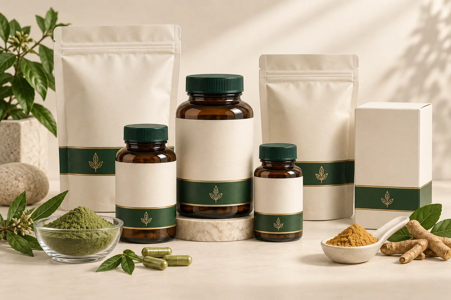 Product packaging and botanical ingredients