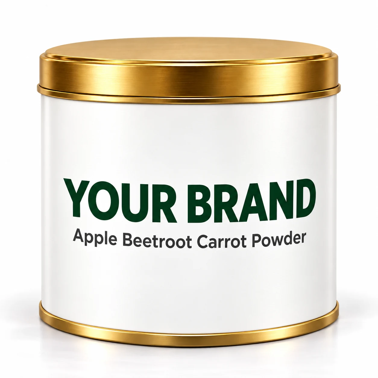 Apple Beetroot Carrot Powder pure white YOUR BRAND private-label packaging concept