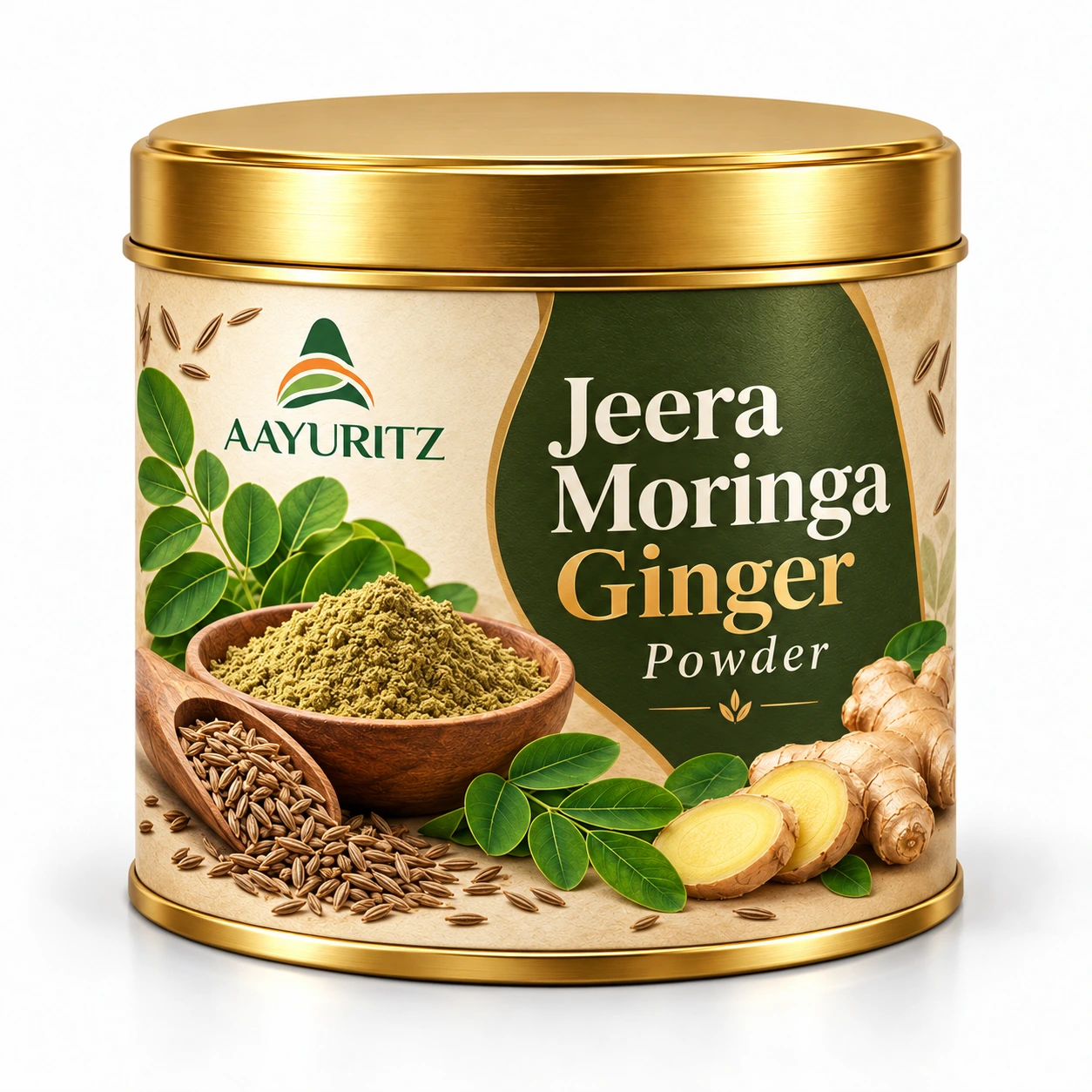 Aayuritz Jeera Moringa Ginger Powder packaged product