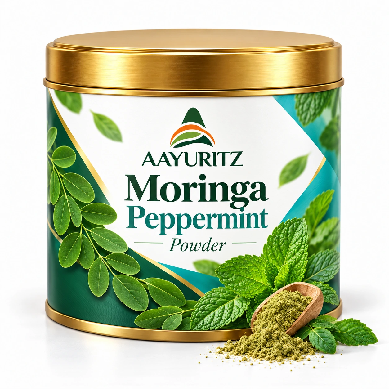 Aayuritz Moringa Peppermint Powder packaged product